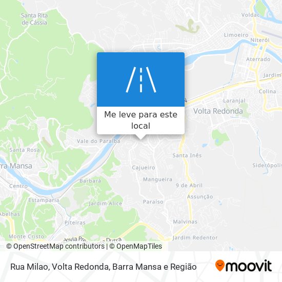 Rua Milao mapa