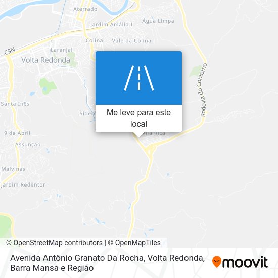 Avenida Antônio Granato Da Rocha mapa