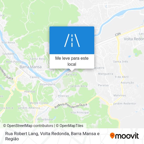 Rua Robert Lang mapa