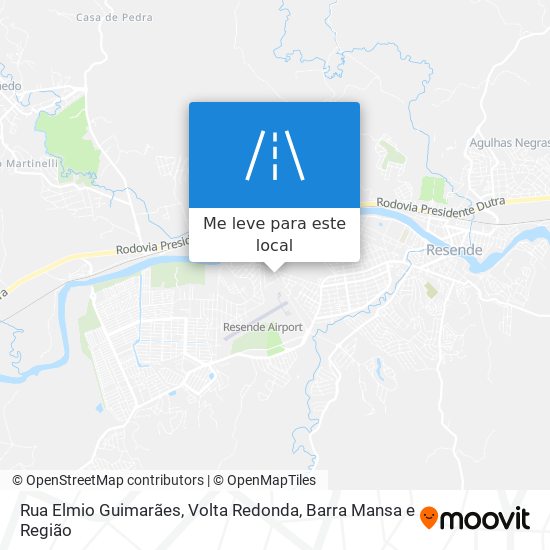 Rua Elmio Guimarães mapa