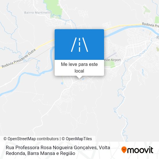 Rua Professora Rosa Nogueira Gonçalves mapa