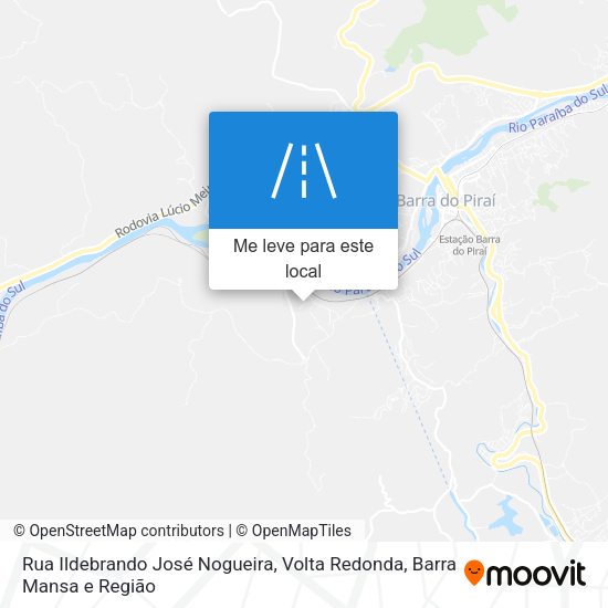 Rua Ildebrando José Nogueira mapa