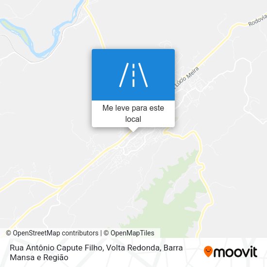 Rua Antônio Capute Filho mapa