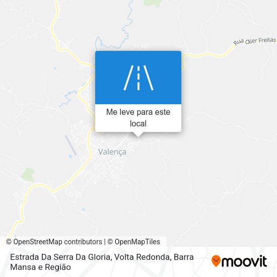 Estrada Da Serra Da Gloria mapa