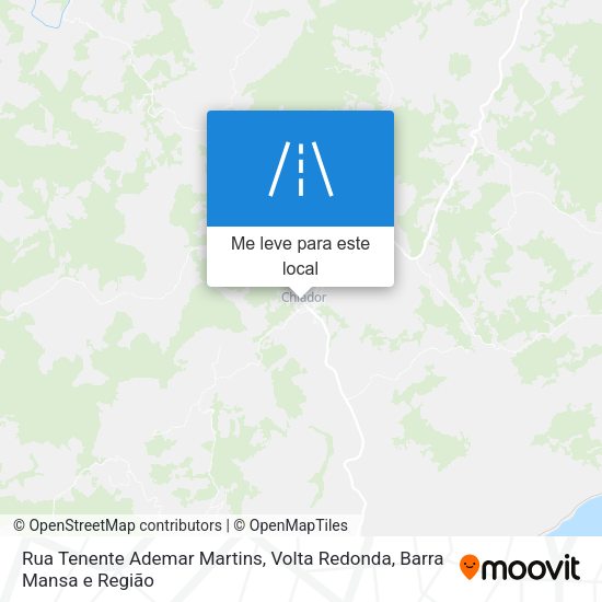 Rua Tenente Ademar Martins mapa