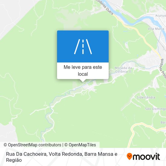 Rua Da Cachoeira mapa