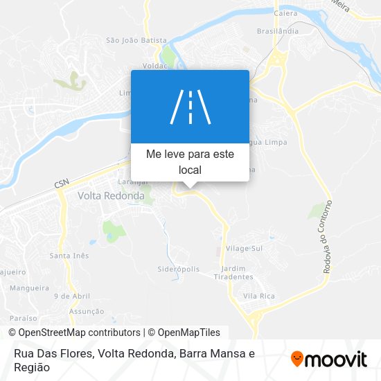 Rua Das Flores mapa