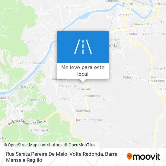 Rua Sanita Pereira De Melo mapa