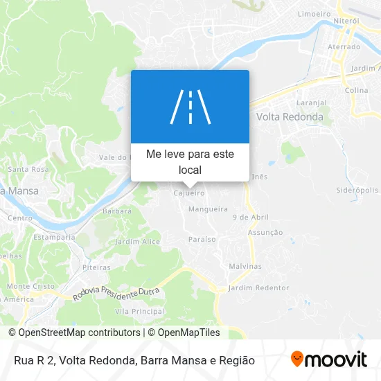 Rua R 2 mapa