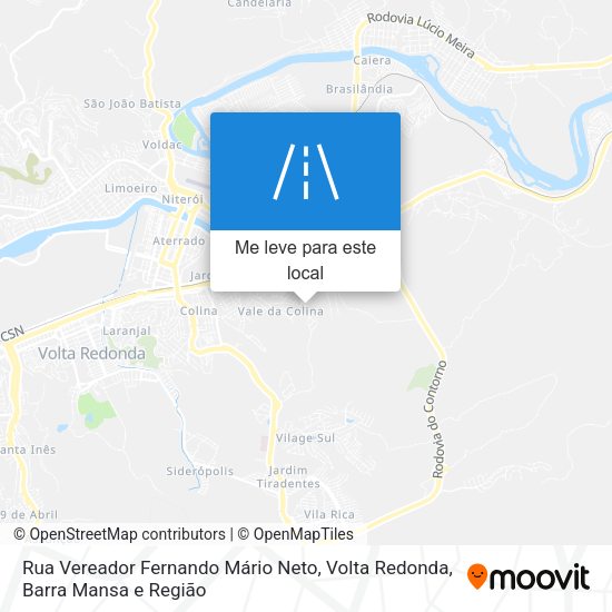 Rua Vereador Fernando Mário Neto mapa