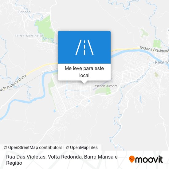 Rua Das Violetas mapa