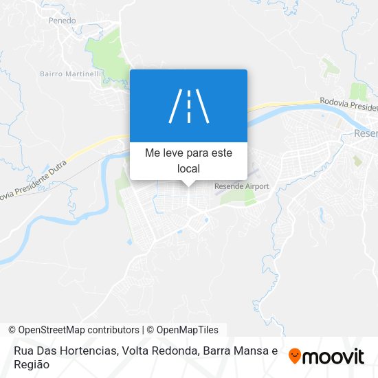 Rua Das Hortencias mapa