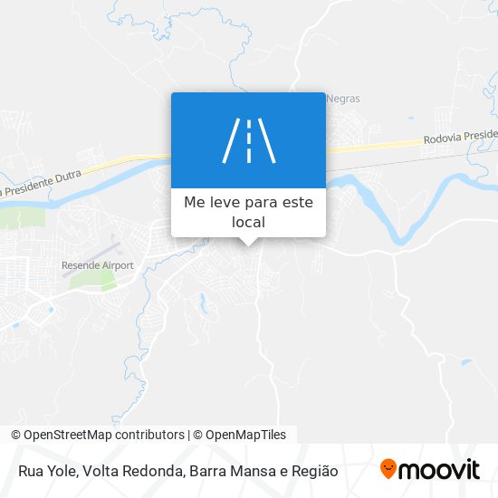 Rua Yole mapa