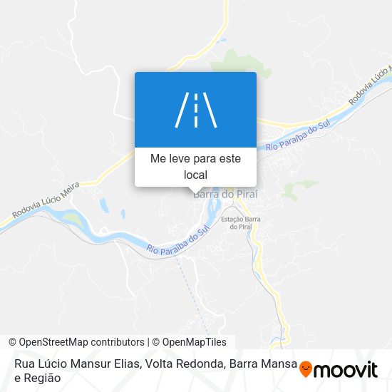 Rua Lúcio Mansur Elias mapa