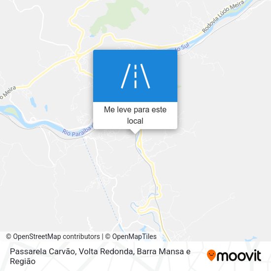 Passarela Carvão mapa