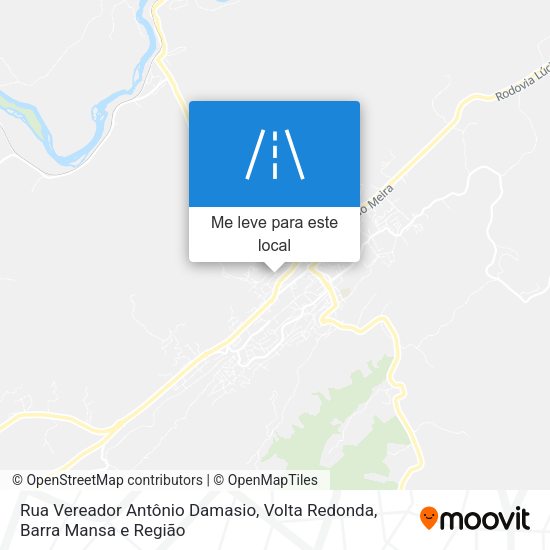 Rua Vereador Antônio Damasio mapa