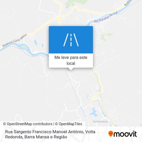 Rua Sargento Francisco Manoel Antônio mapa