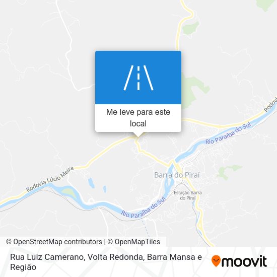 Rua Luiz Camerano mapa