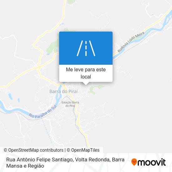 Rua Antônio Felipe Santiago mapa