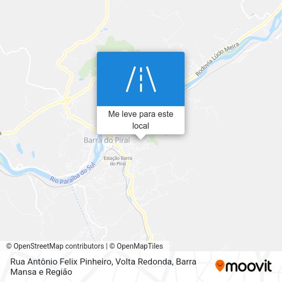 Rua Antônio Felix Pinheiro mapa