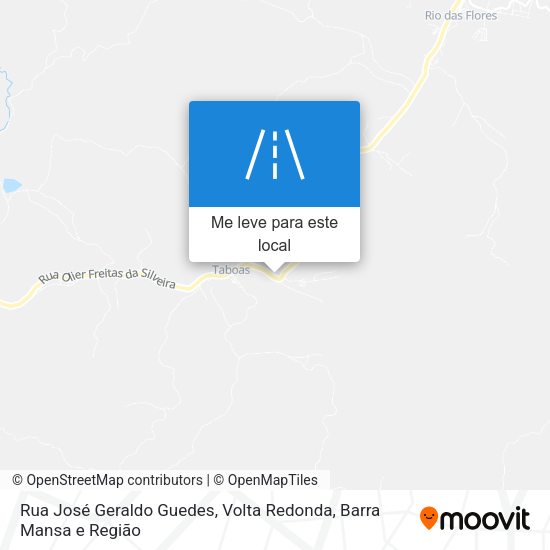 Rua José Geraldo Guedes mapa