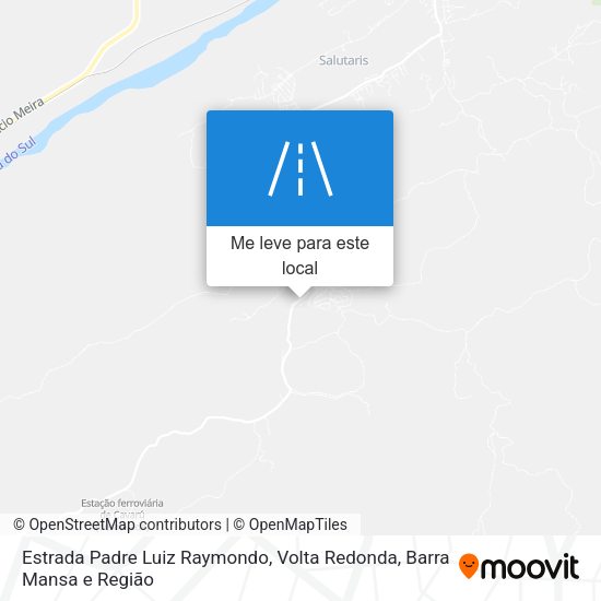 Estrada Padre Luiz Raymondo mapa