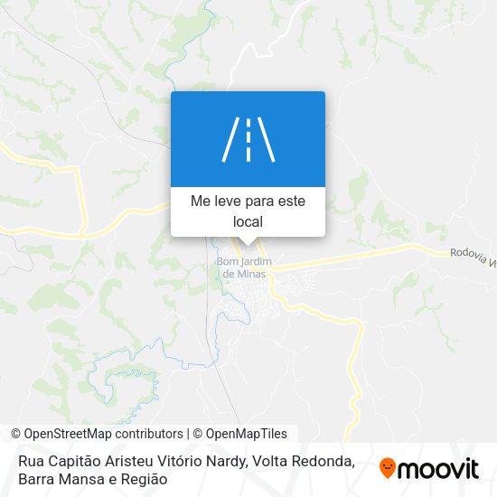 Rua Capitão Aristeu Vitório Nardy mapa