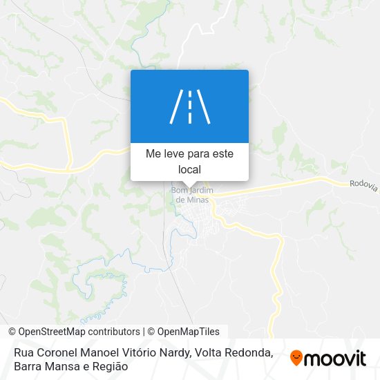 Rua Coronel Manoel Vitório Nardy mapa