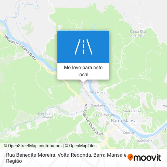 Rua Benedita Moreira mapa