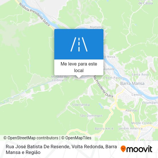 Rua José Batista De Resende mapa