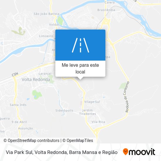 Via Park Sul mapa