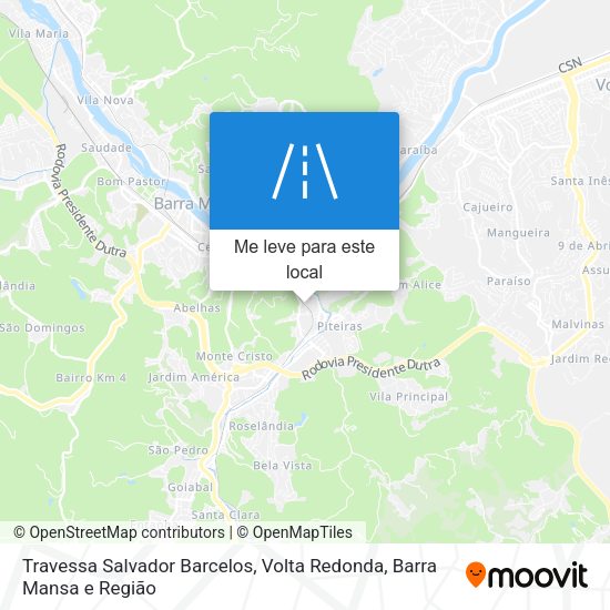 Travessa Salvador Barcelos mapa