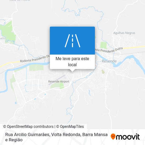 Rua Arcilio Guimarães mapa