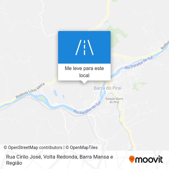 Rua Cirilo José mapa