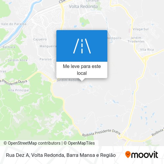 Rua Dez A mapa
