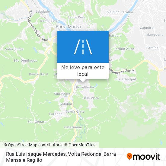 Rua Luís Isaque Mercedes mapa