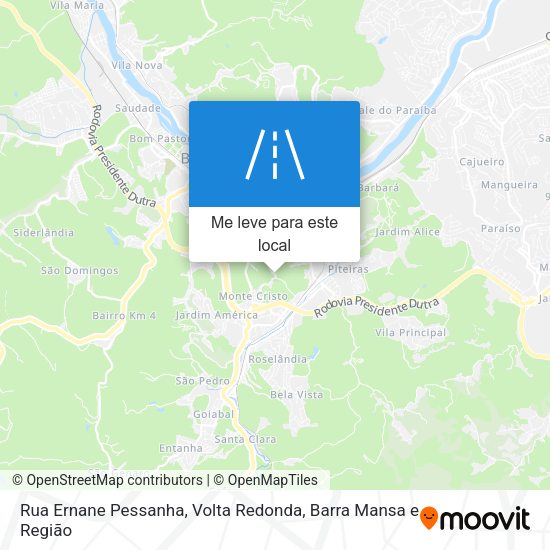 Rua Ernane Pessanha mapa