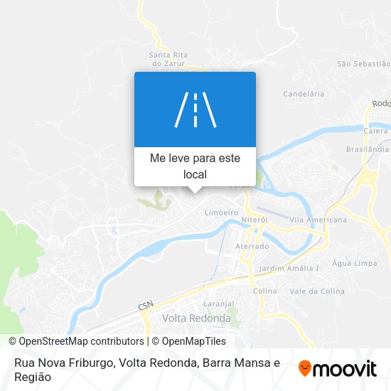 Rua Nova Friburgo mapa