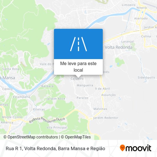 Rua R 1 mapa