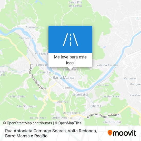 Rua Antonieta Camargo Soares mapa