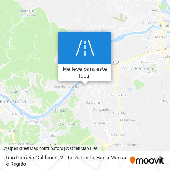 Rua Patricio Galdeano mapa