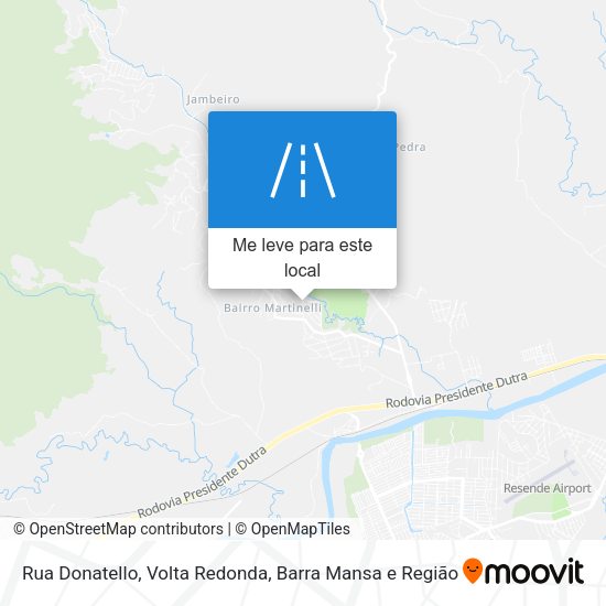 Rua Donatello mapa