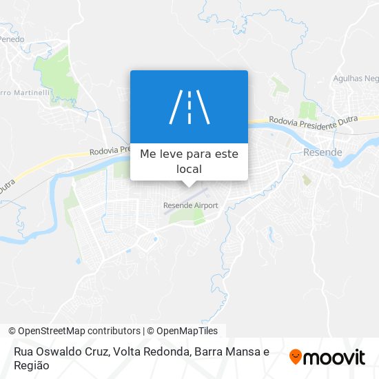 Rua Oswaldo Cruz mapa