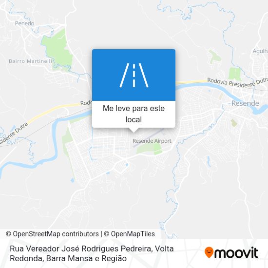 Rua Vereador José Rodrigues Pedreira mapa