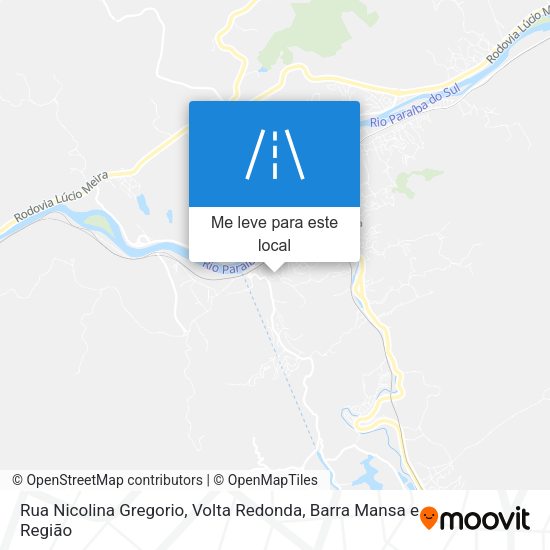 Rua Nicolina Gregorio mapa