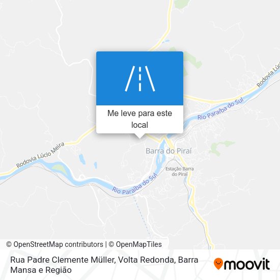 Rua Padre Clemente Müller mapa