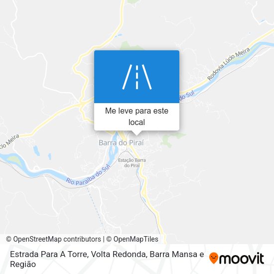 Estrada Para A Torre mapa