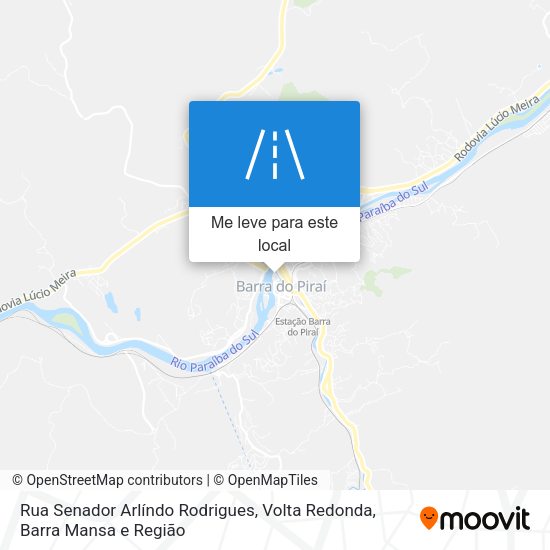 Rua Senador Arlíndo Rodrigues mapa