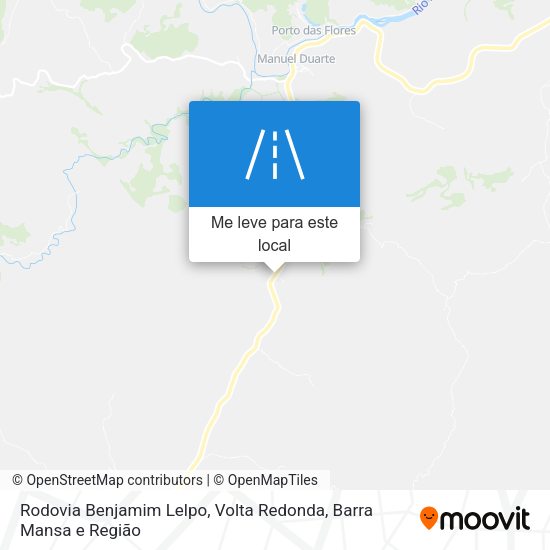 Rodovia Benjamim Lelpo mapa