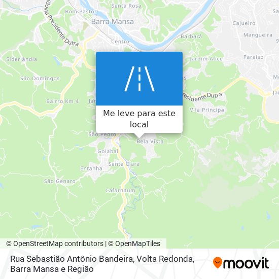 Rua Sebastião Antônio Bandeira mapa